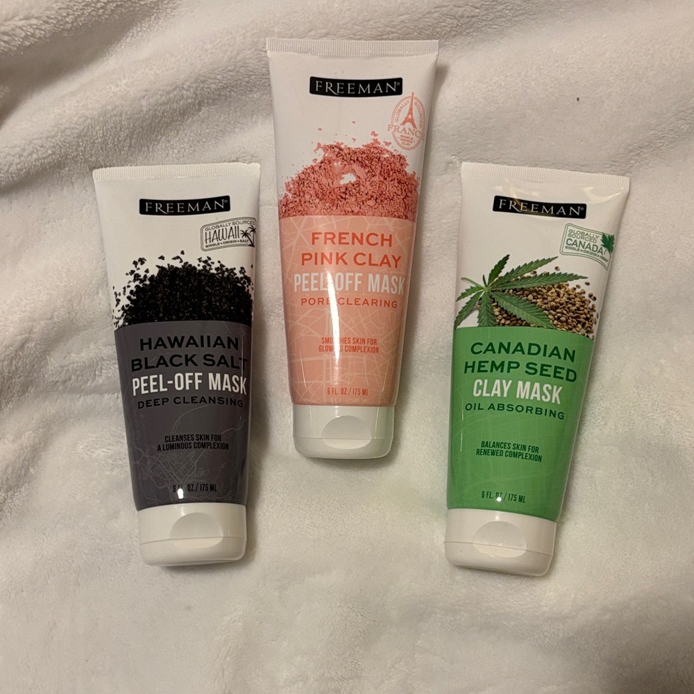 Peel-Off Mask Set - Black, Pink, Green